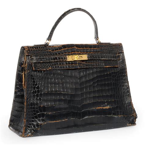 hermes vintage crocodile kelly bag.